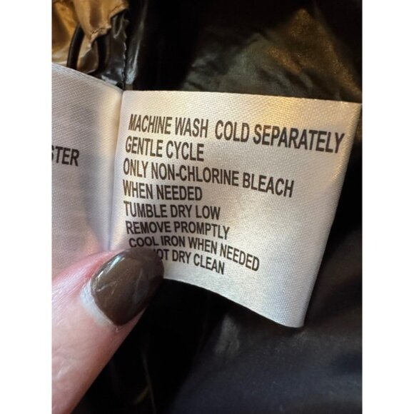 Michael Kors Coat Women Small Tan‎ Quilted Insulated Puffer Jacket Outdoor - Picture 14 of 15